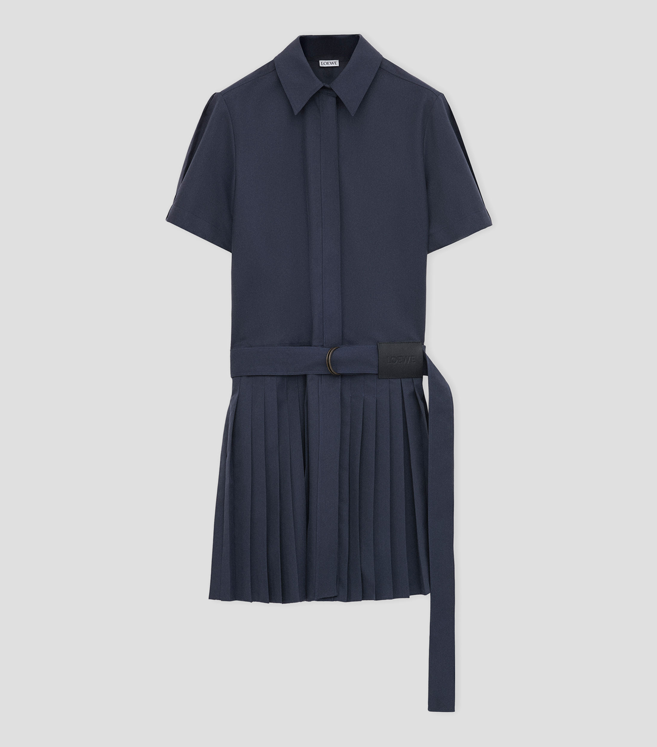 Vestido corto liso Mujer